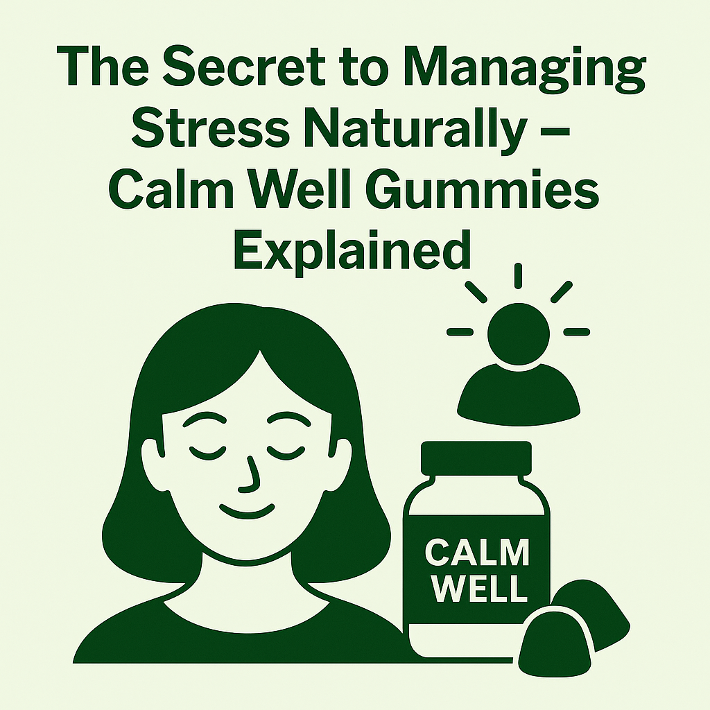 The Secret to Managing Stress Naturally – Calm Well Gummies Explained.